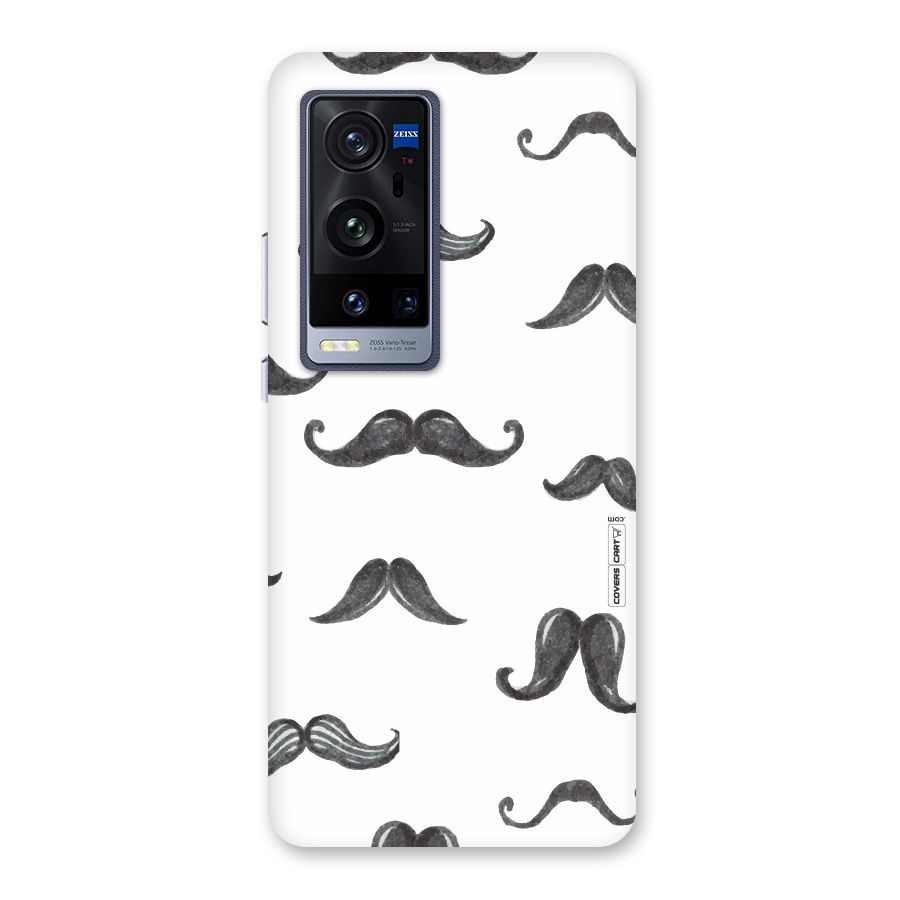 Moustache Pattern (Black) Back Case for Vivo X60 Pro Plus