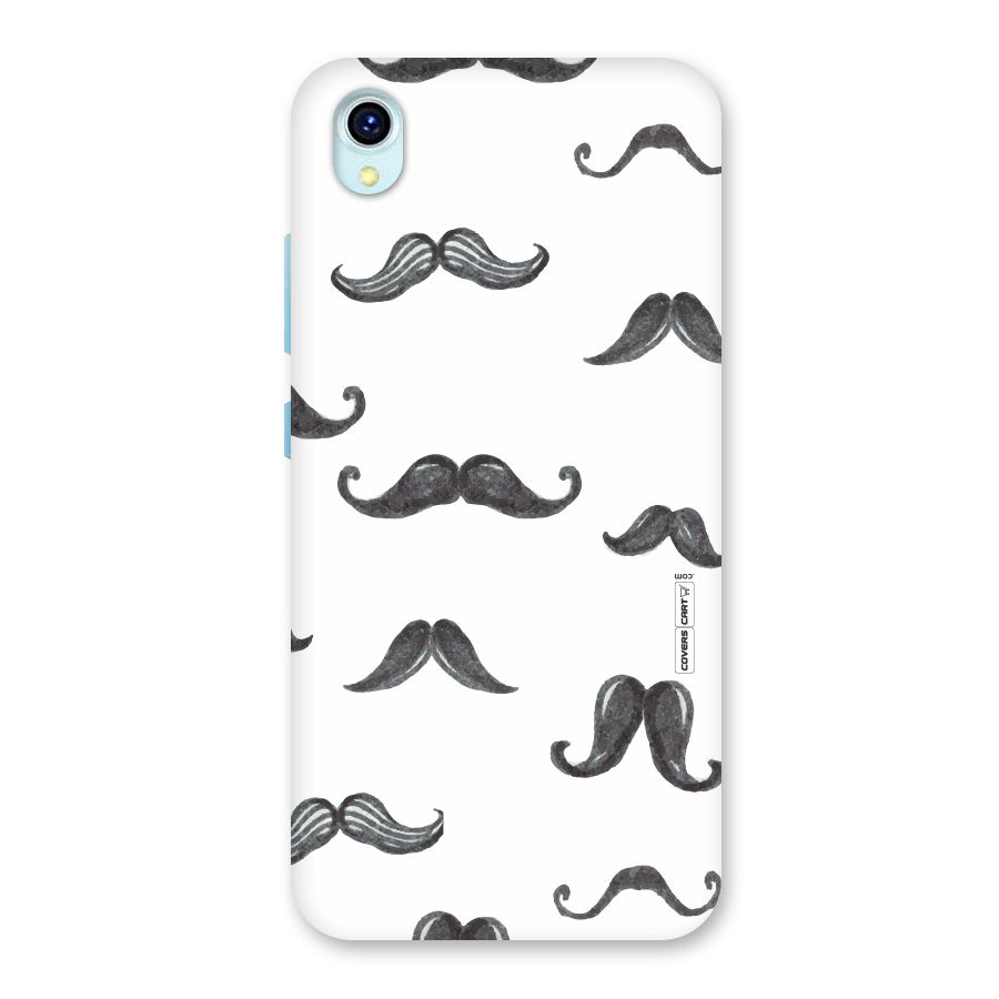 Moustache Pattern (Black) Back Case for Vivo Y1s