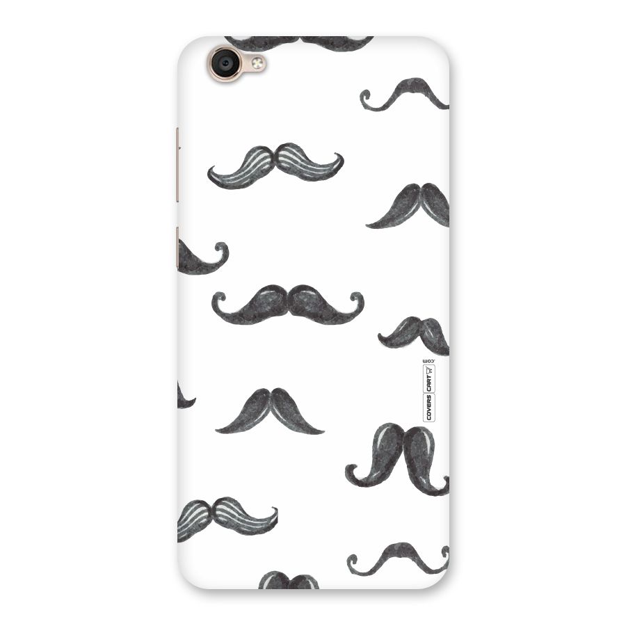 Moustache Pattern (Black) Back Case for Vivo Y55s