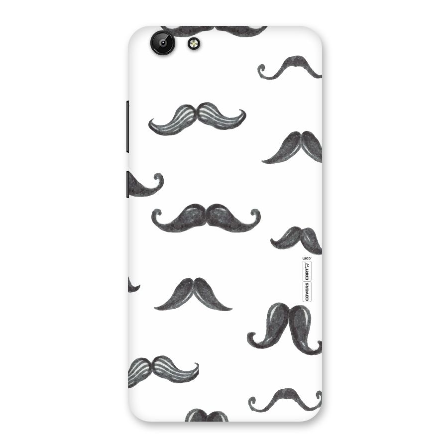 Moustache Pattern (Black) Back Case for Vivo Y69