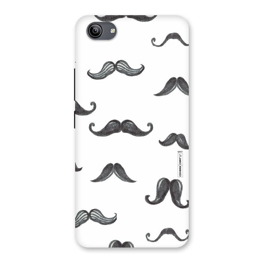Moustache Pattern (Black) Back Case for Vivo Y81i