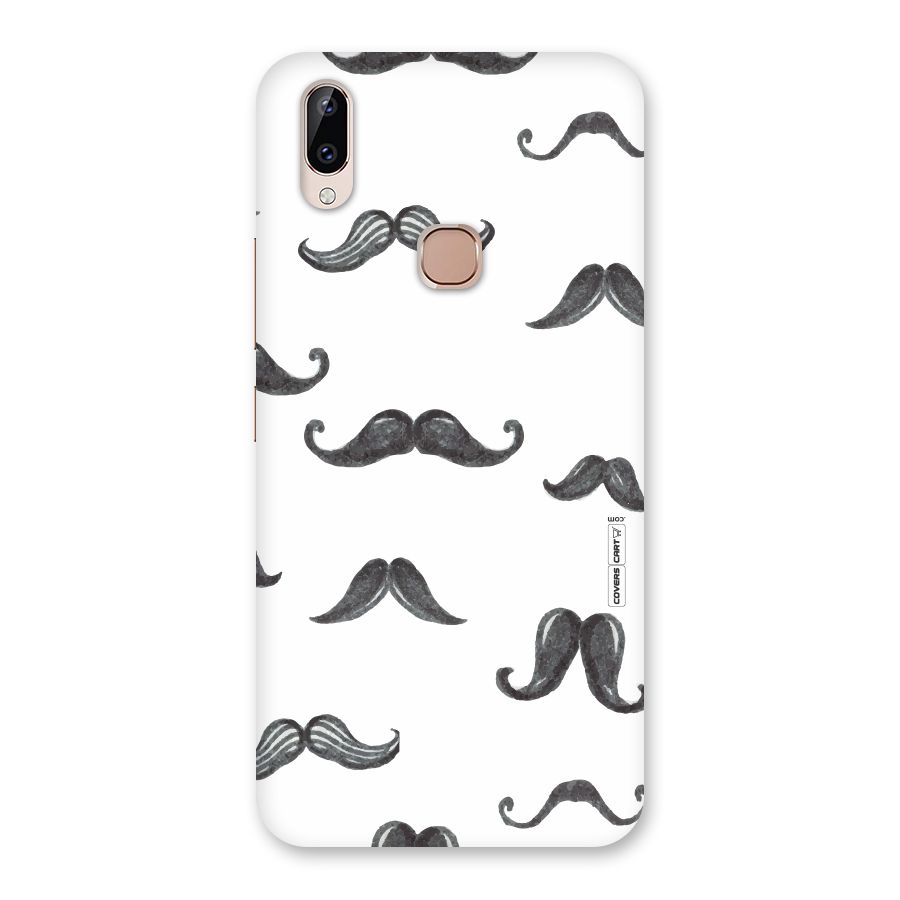 Moustache Pattern (Black) Back Case for Vivo Y83 Pro