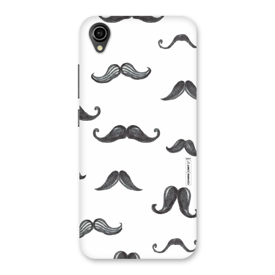 Moustache Pattern (Black) Back Case for Vivo Y90