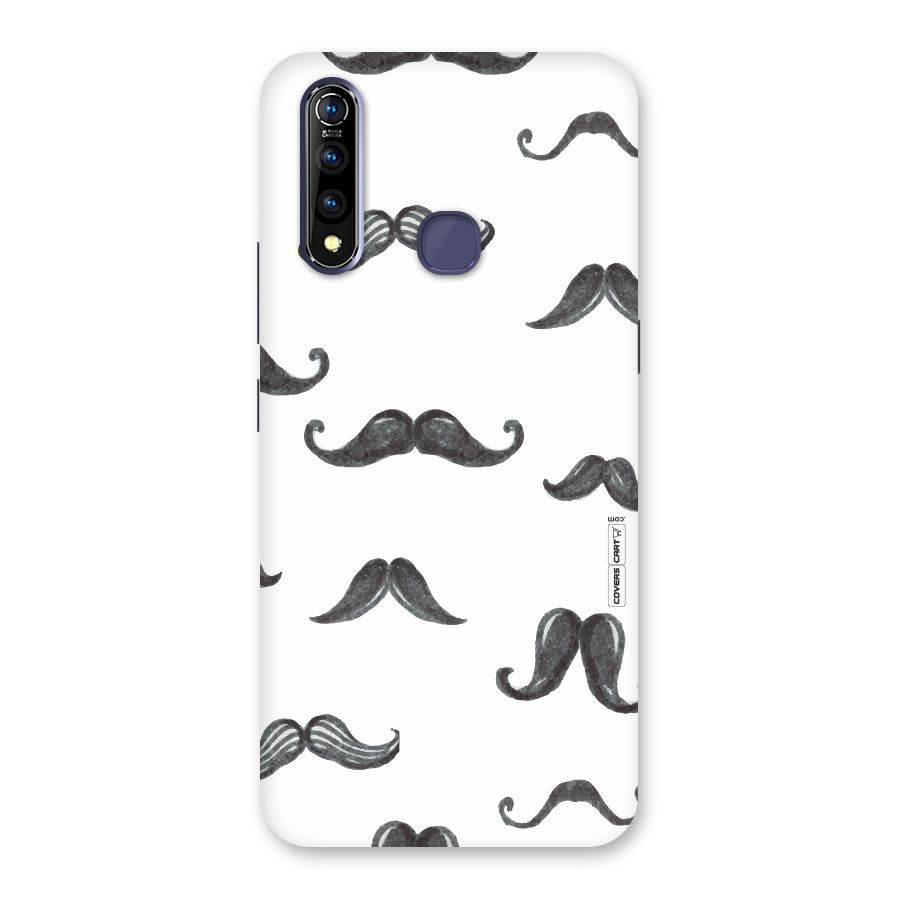 Moustache Pattern (Black) Back Case for Vivo Z1 Pro