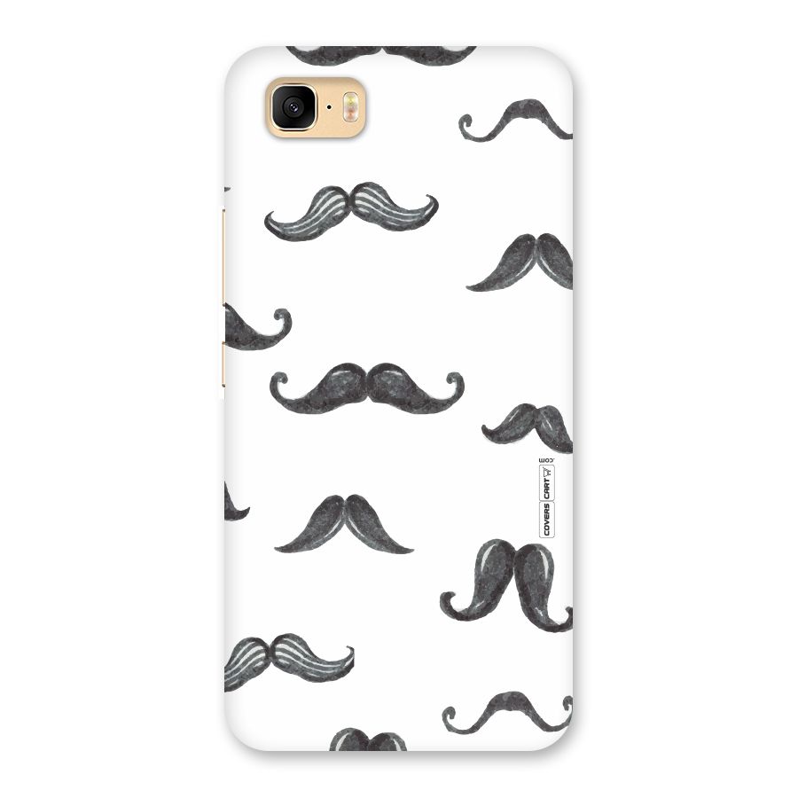 Moustache Pattern (Black) Back Case for Zenfone 3s Max
