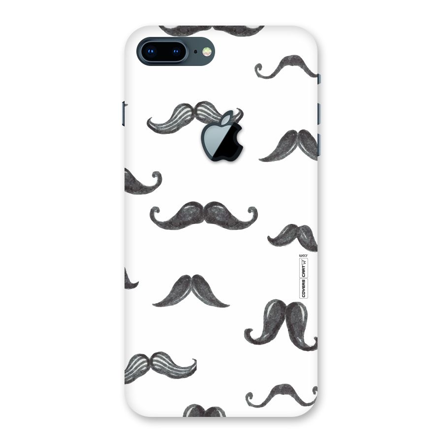 Moustache Pattern (Black) Back Case for iPhone 7 Plus Apple Cut