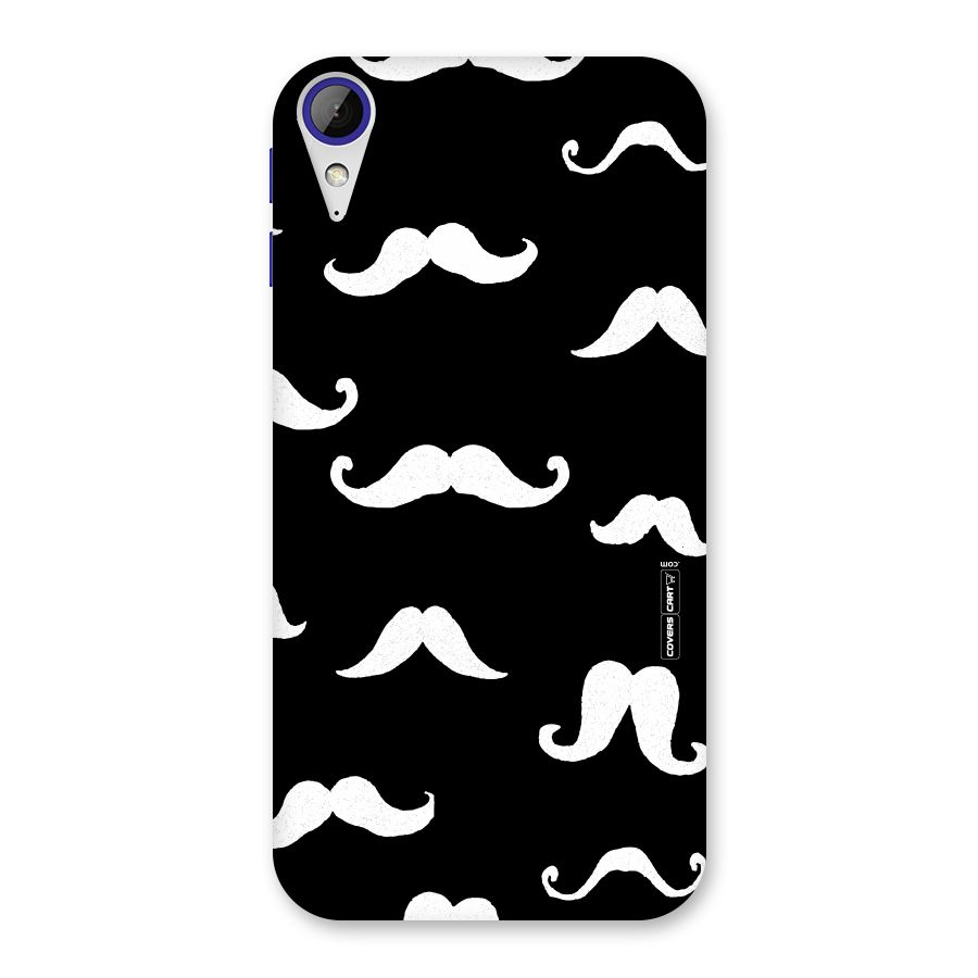 Moustache Pattern (White) Back Case for Desire 830