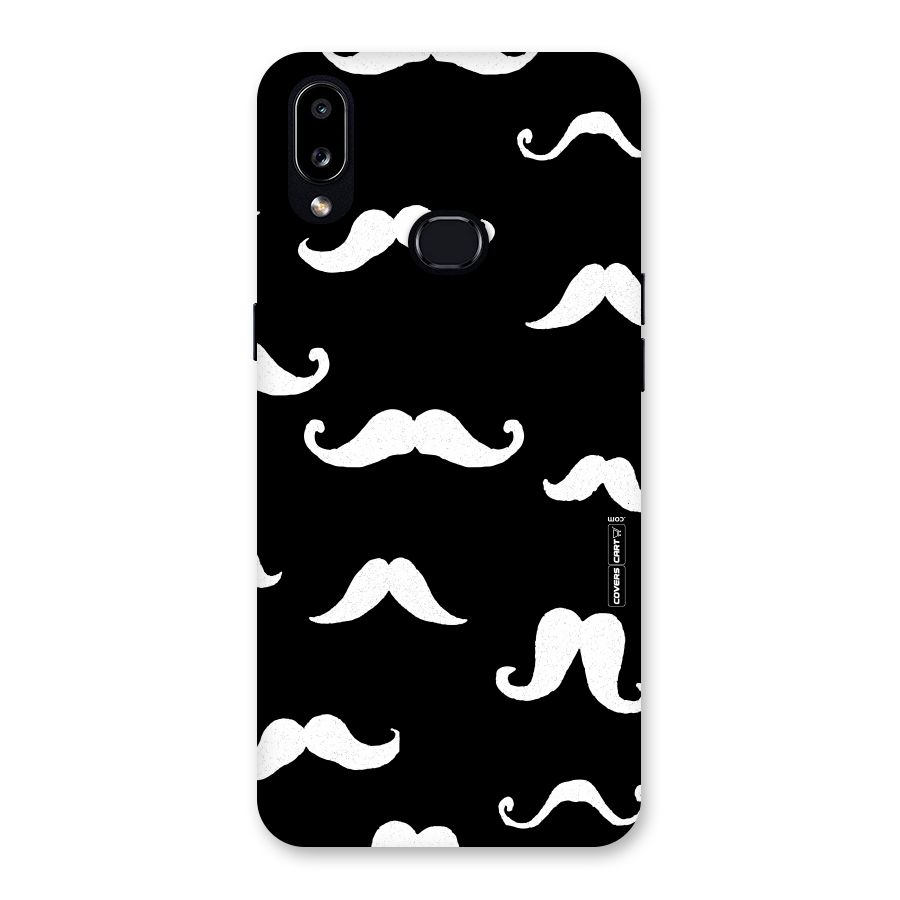 Moustache Pattern (White) Back Case for Galaxy A10s