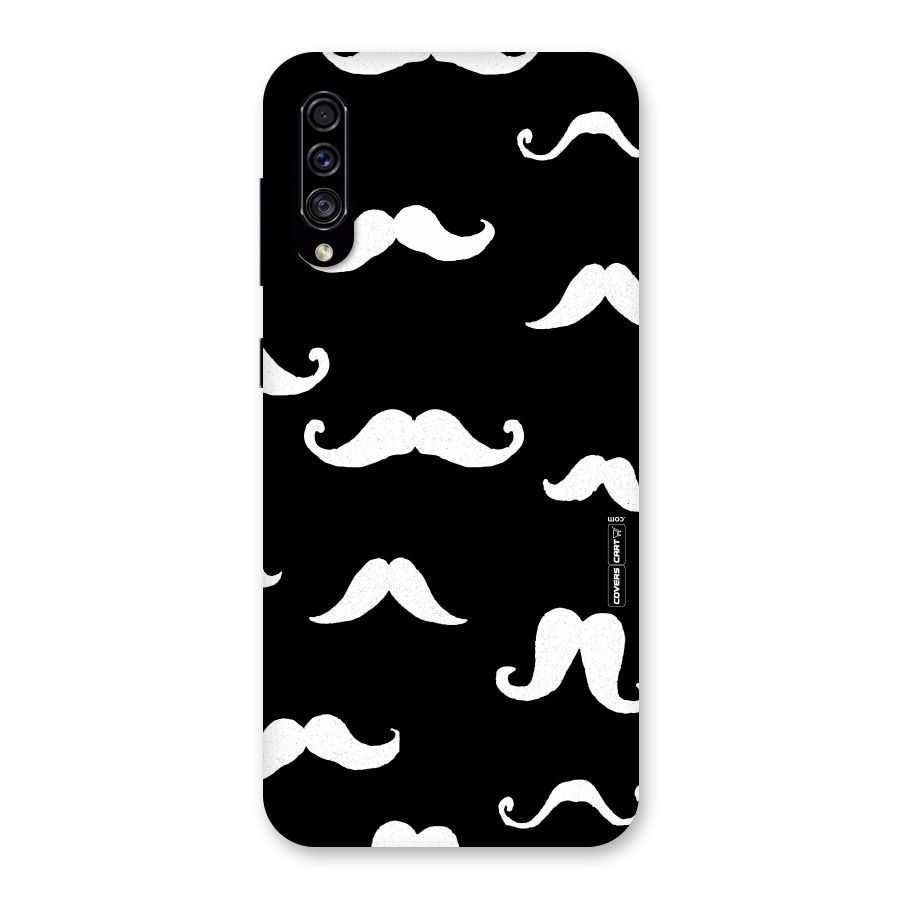 Moustache Pattern (White) Back Case for Galaxy A30s