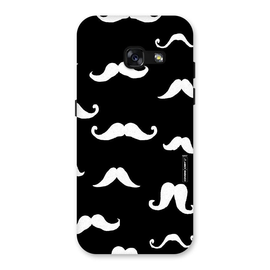 Moustache Pattern (White) Back Case for Galaxy A3 (2017)