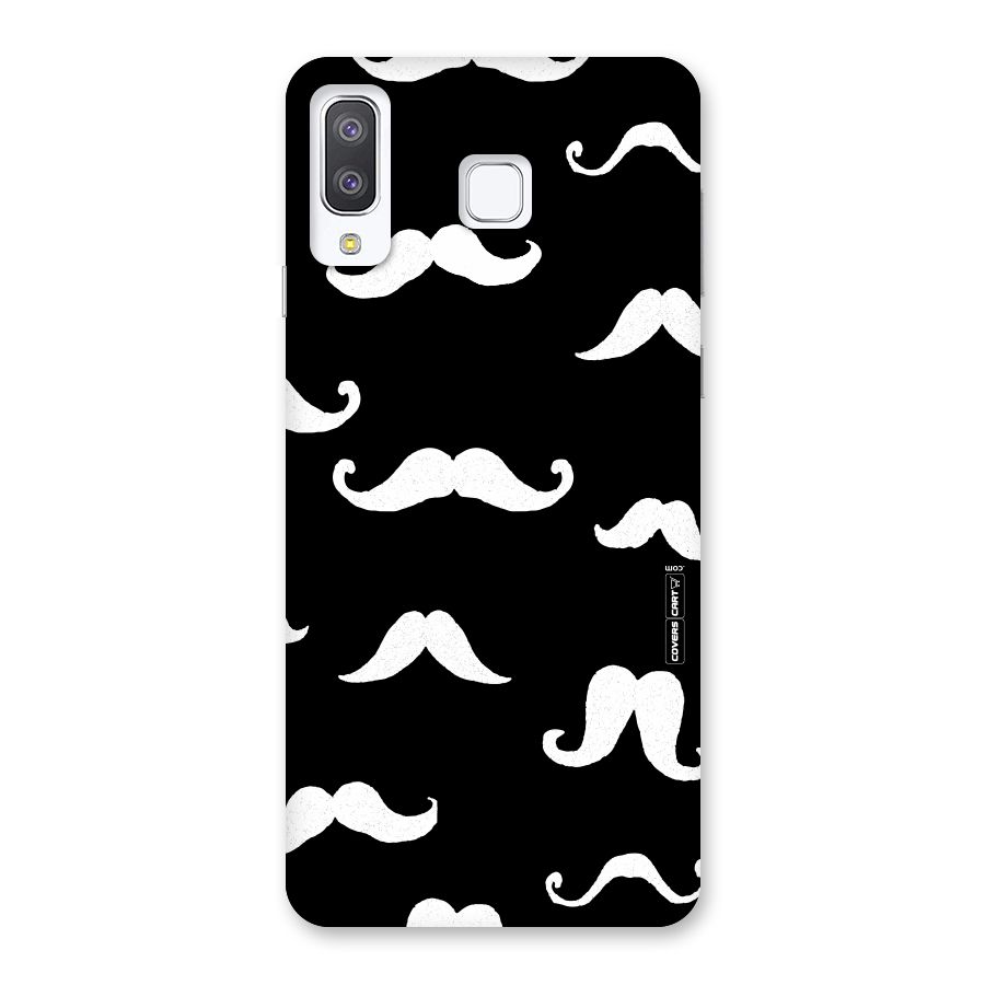 Moustache Pattern (White) Back Case for Galaxy A8 Star