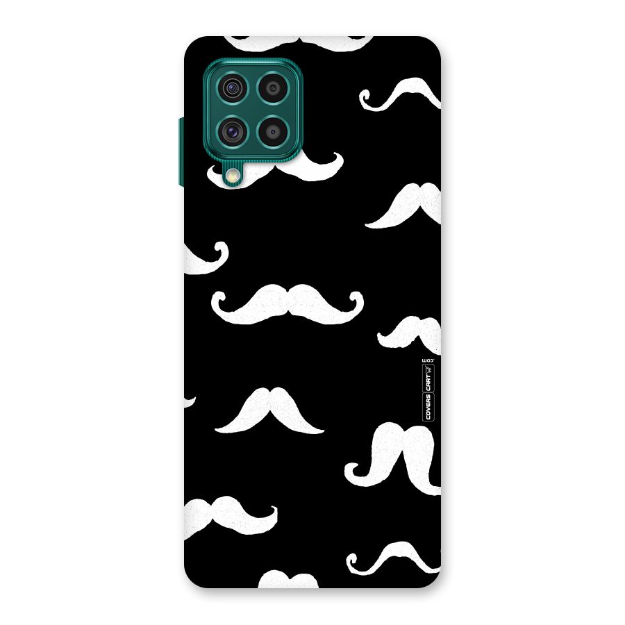 Moustache Pattern (White) Back Case for Galaxy F62