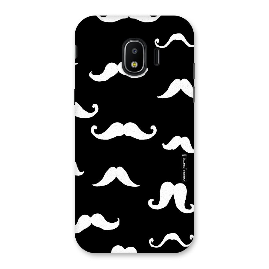 Moustache Pattern (White) Back Case for Galaxy J2 Pro 2018