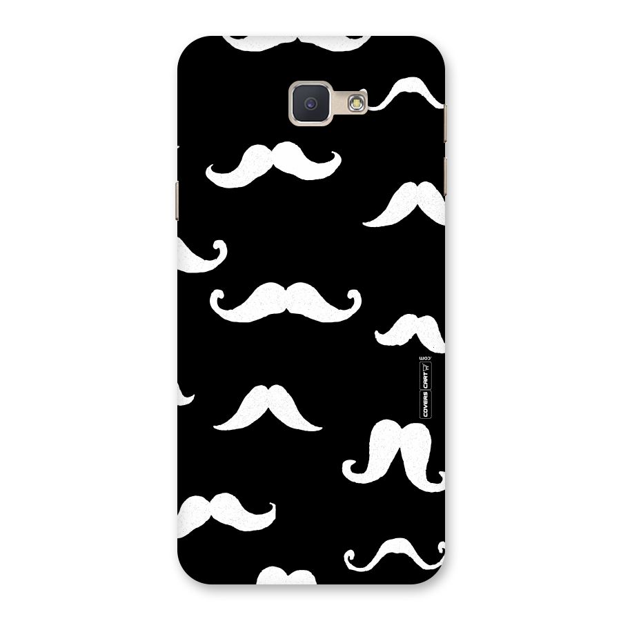Moustache Pattern (White) Back Case for Galaxy J5 Prime