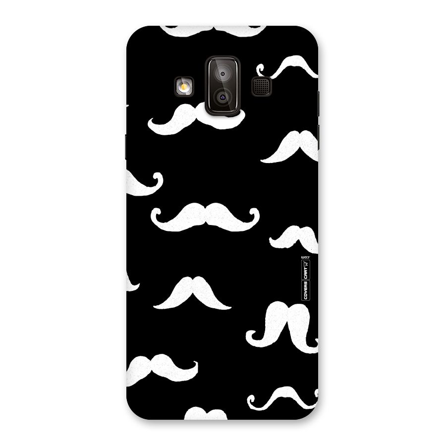 Moustache Pattern (White) Back Case for Galaxy J7 Duo