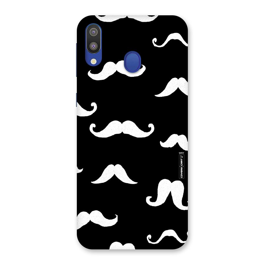 Moustache Pattern (White) Back Case for Galaxy M20
