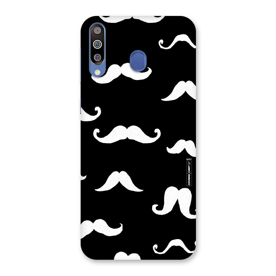 Moustache Pattern (White) Back Case for Galaxy M30