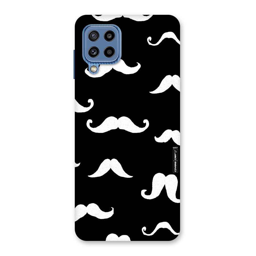 Moustache Pattern (White) Back Case for Galaxy M32