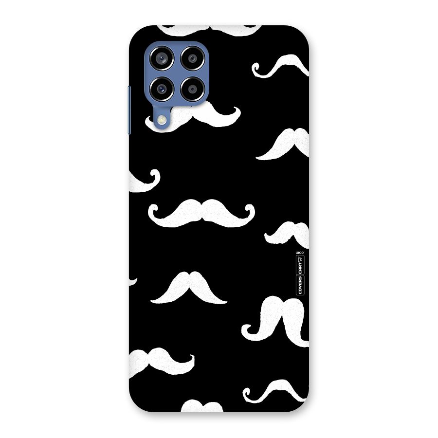 Moustache Pattern (White) Back Case for Galaxy M53 5G