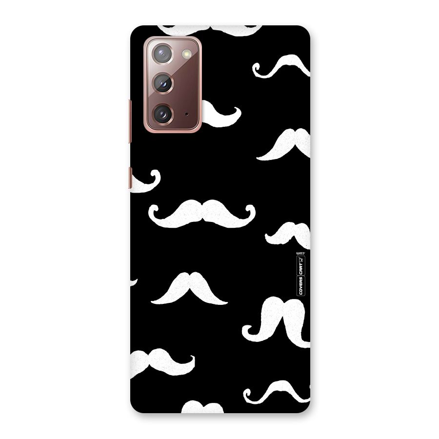 Moustache Pattern (White) Back Case for Galaxy Note 20