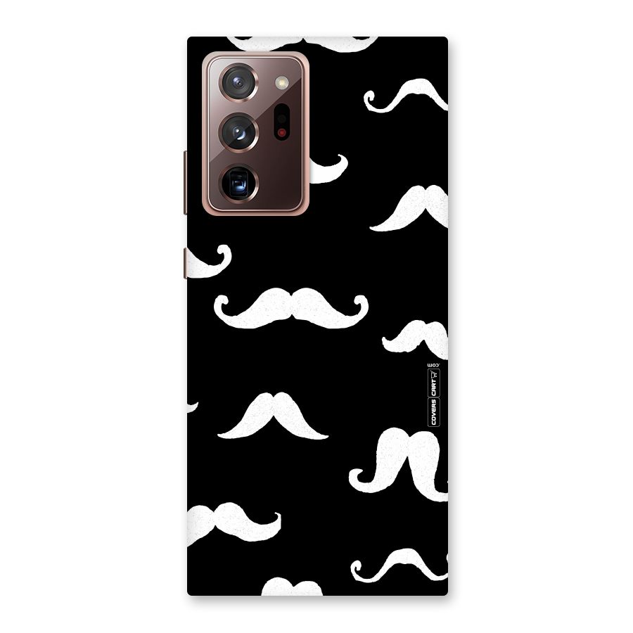 Moustache Pattern (White) Back Case for Galaxy Note 20 Ultra