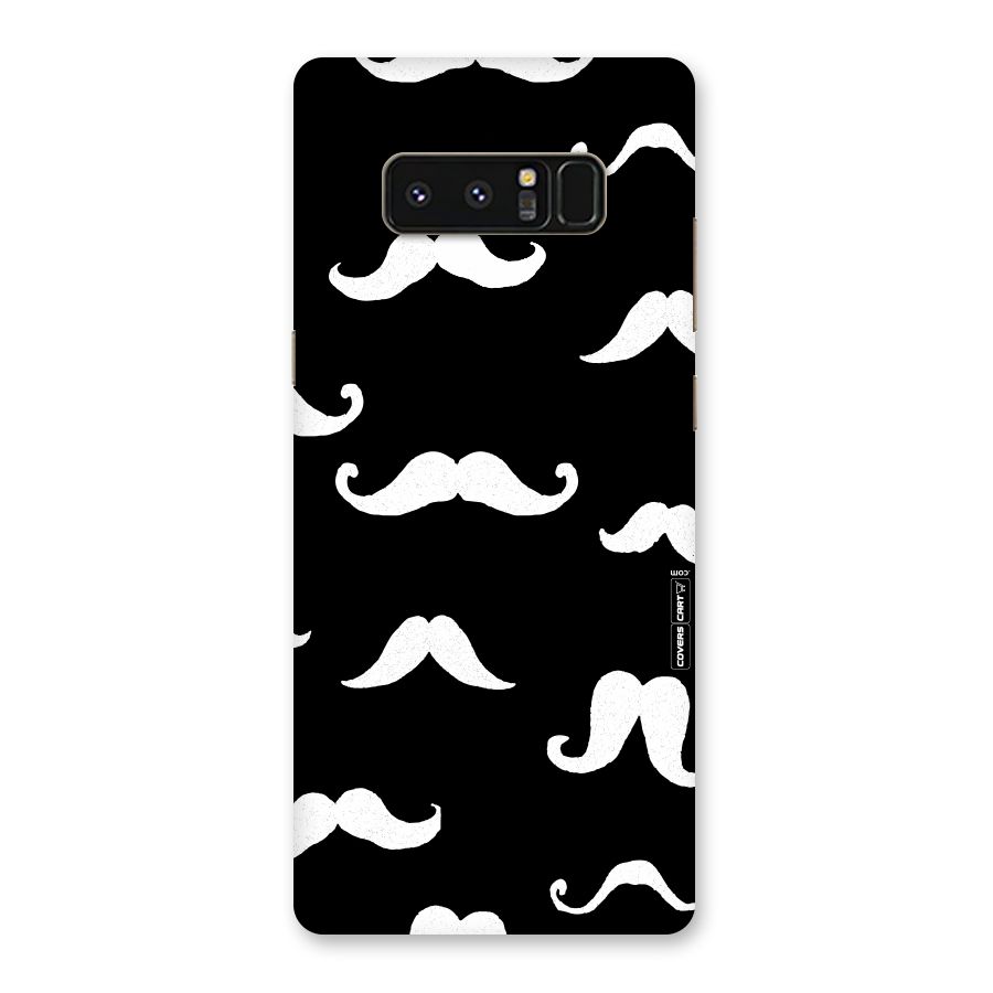 Moustache Pattern (White) Back Case for Galaxy Note 8