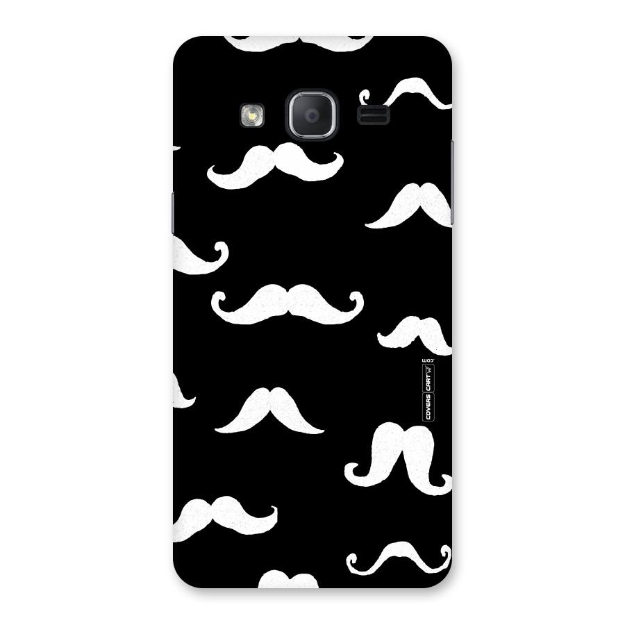 Moustache Pattern (White) Back Case for Galaxy On7 2015