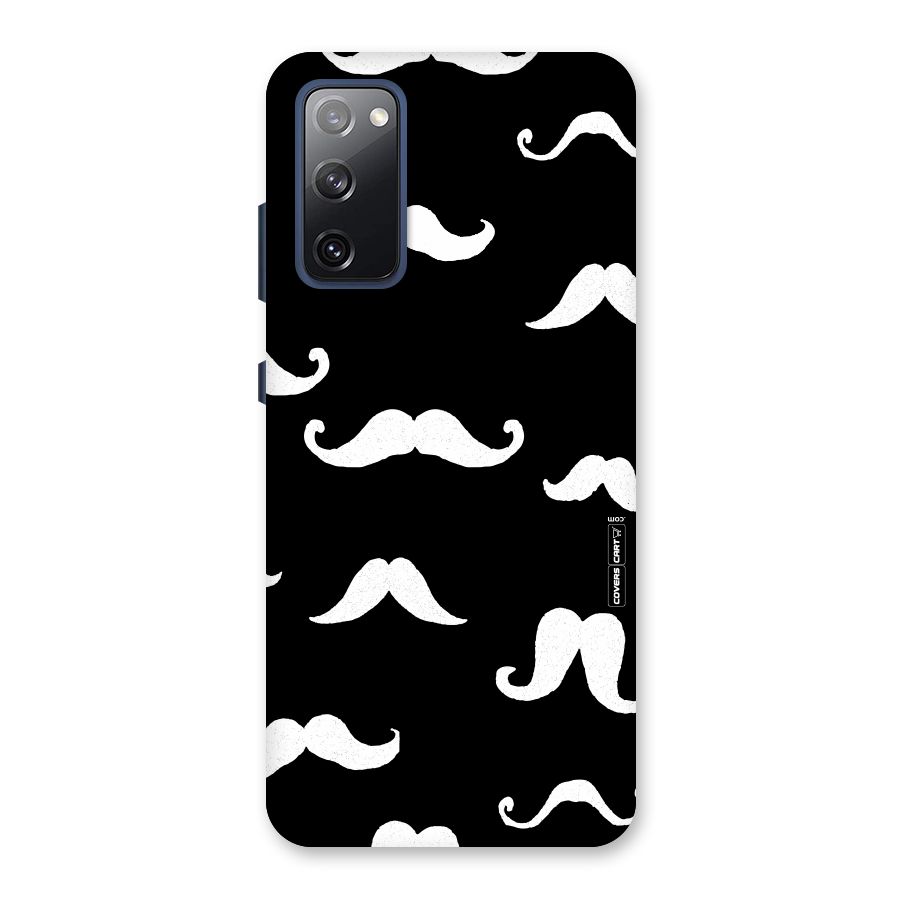 Moustache Pattern (White) Back Case for Galaxy S20 FE