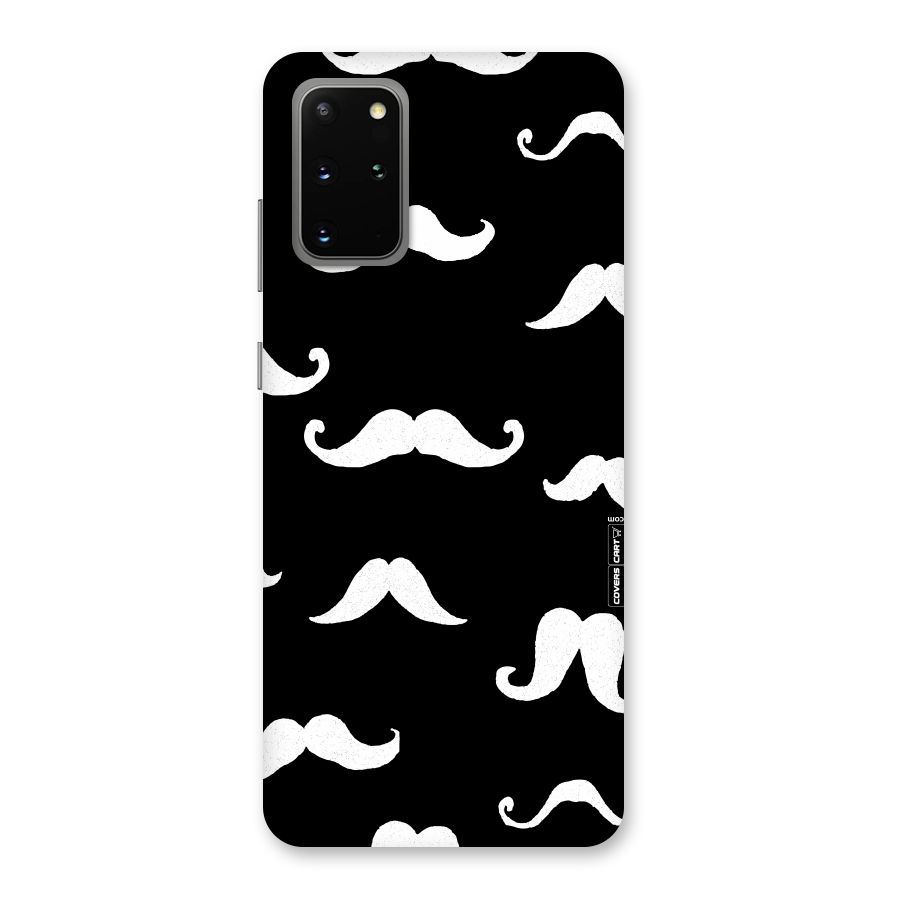 Moustache Pattern (White) Back Case for Galaxy S20 Plus