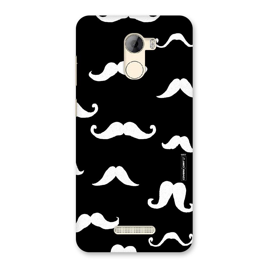 Moustache Pattern (White) Back Case for Gionee A1 LIte