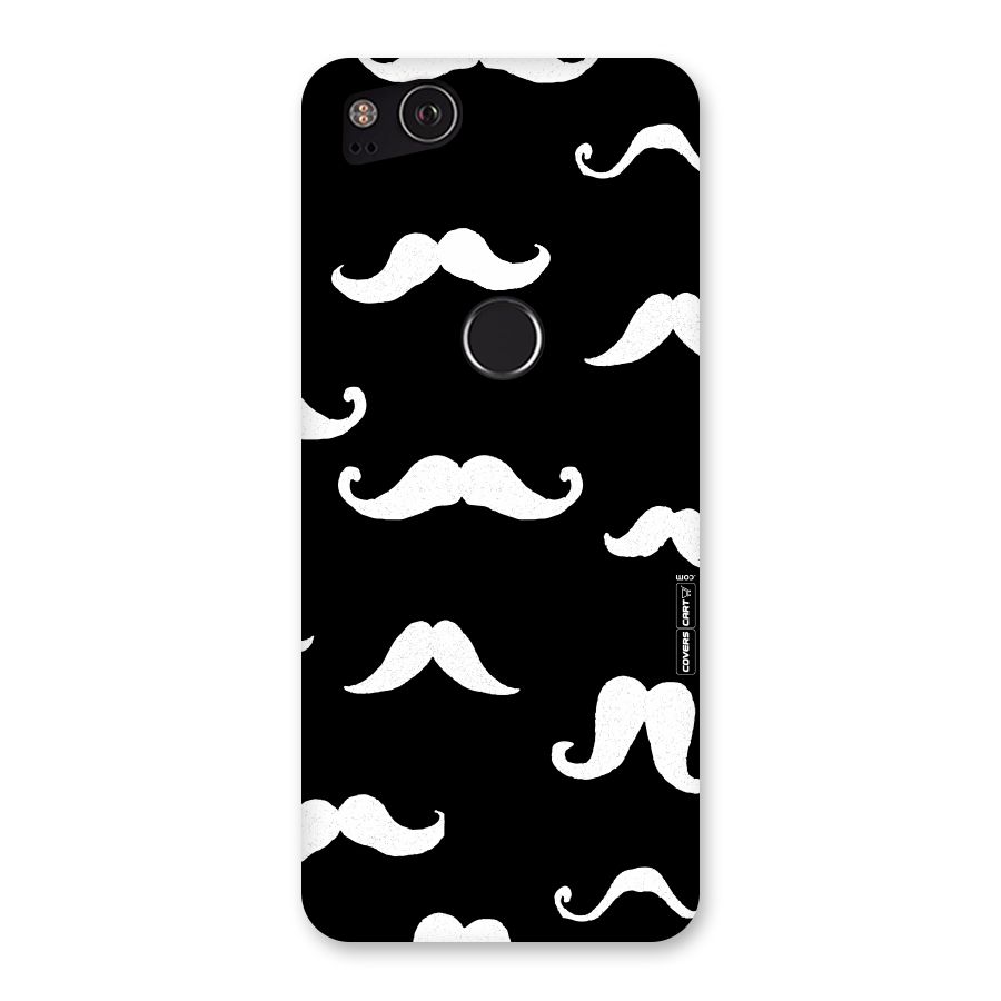 Moustache Pattern (White) Back Case for Google Pixel 2