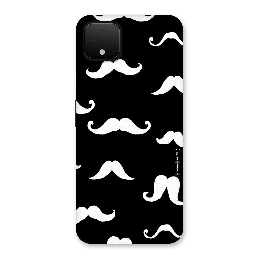 Moustache Pattern (White) Back Case for Google Pixel 4 XL