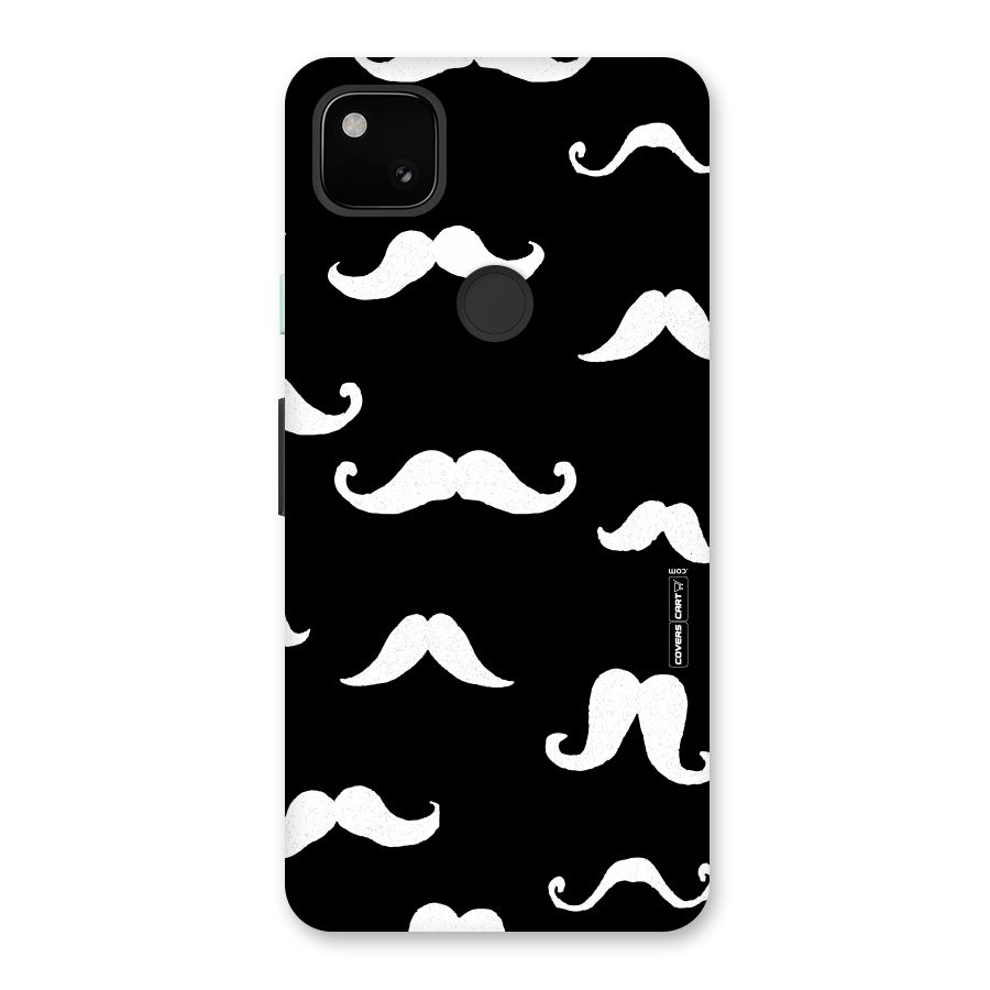 Moustache Pattern (White) Back Case for Google Pixel 4a