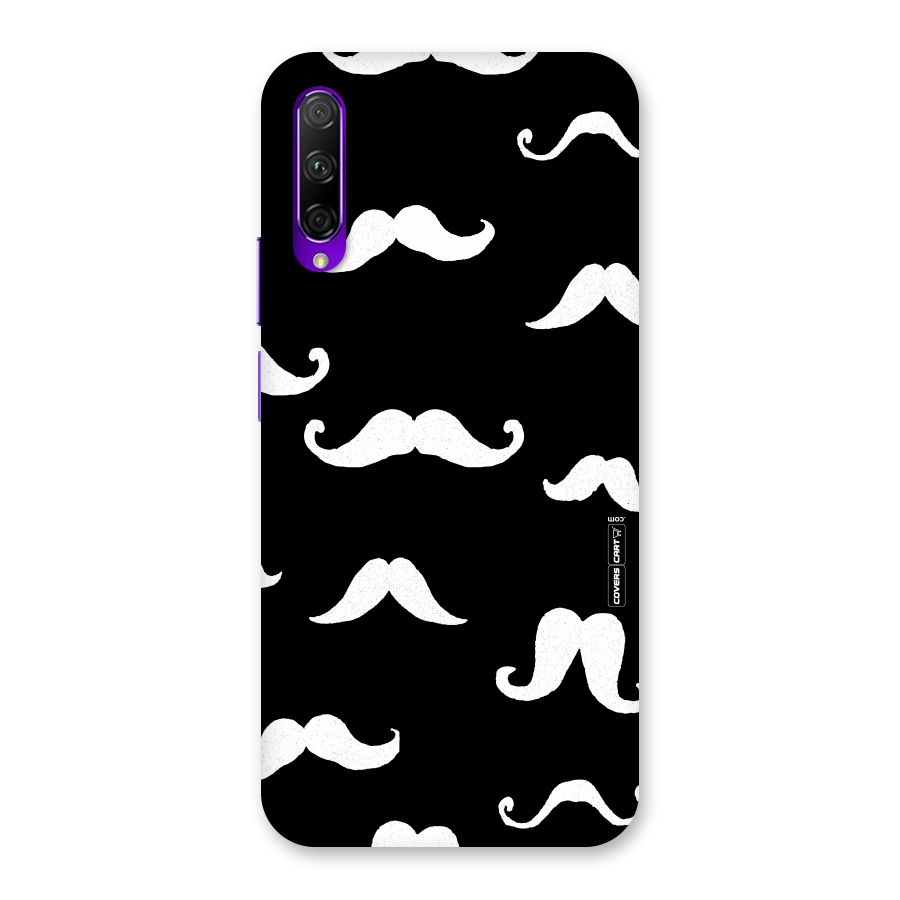 Moustache Pattern (White) Back Case for Honor 9X Pro