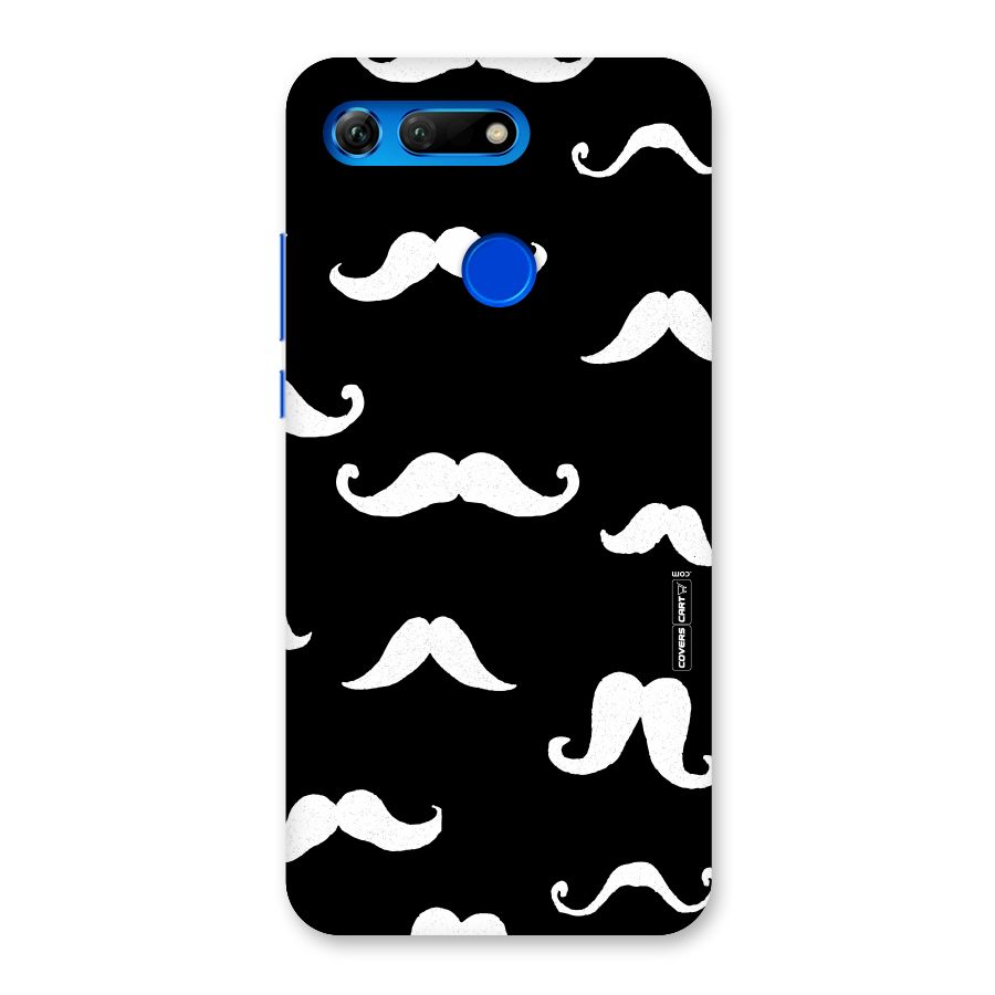 Moustache Pattern (White) Back Case for Honor View 20
