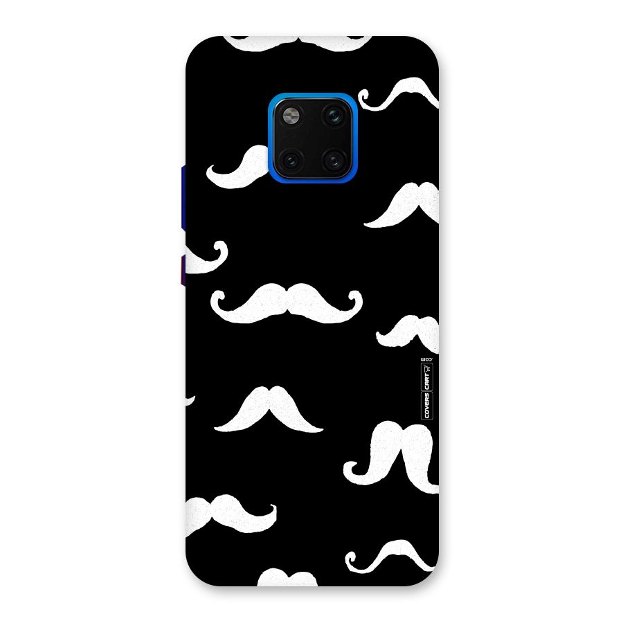 Moustache Pattern (White) Back Case for Huawei Mate 20 Pro