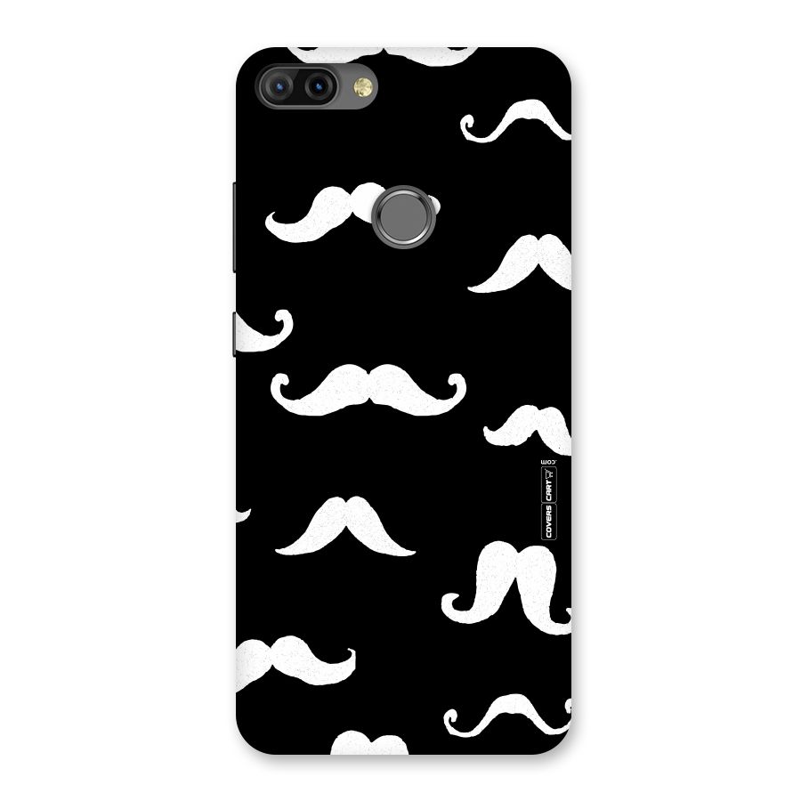 Moustache Pattern (White) Back Case for Infinix Hot 6 Pro