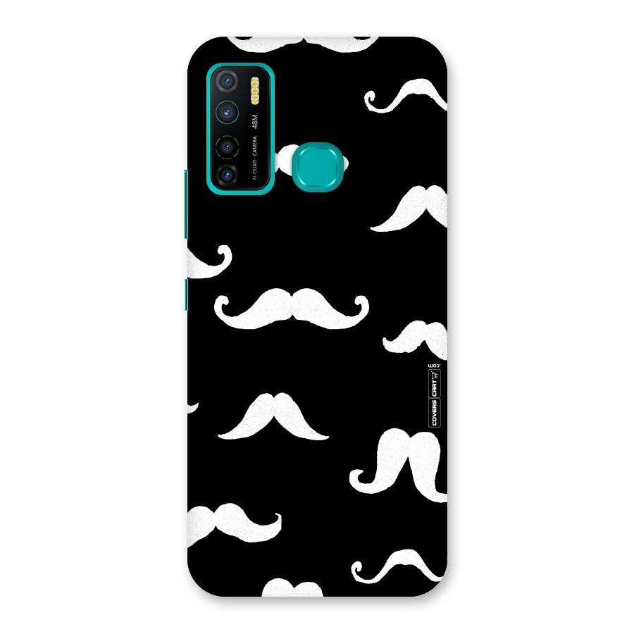 Moustache Pattern (White) Back Case for Infinix Hot 9 Pro