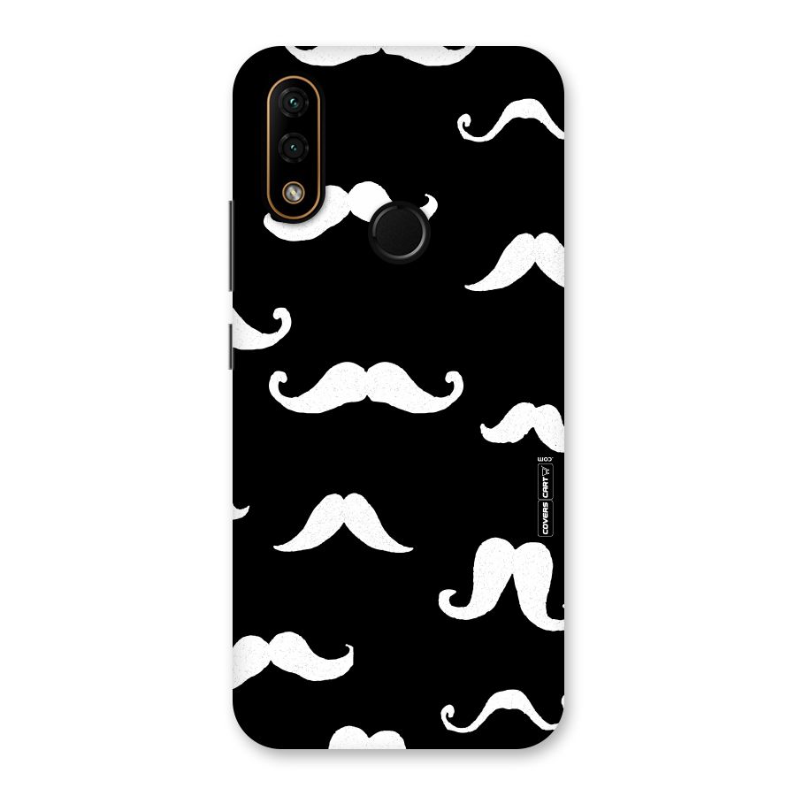 Moustache Pattern (White) Back Case for Lenovo A6 Note