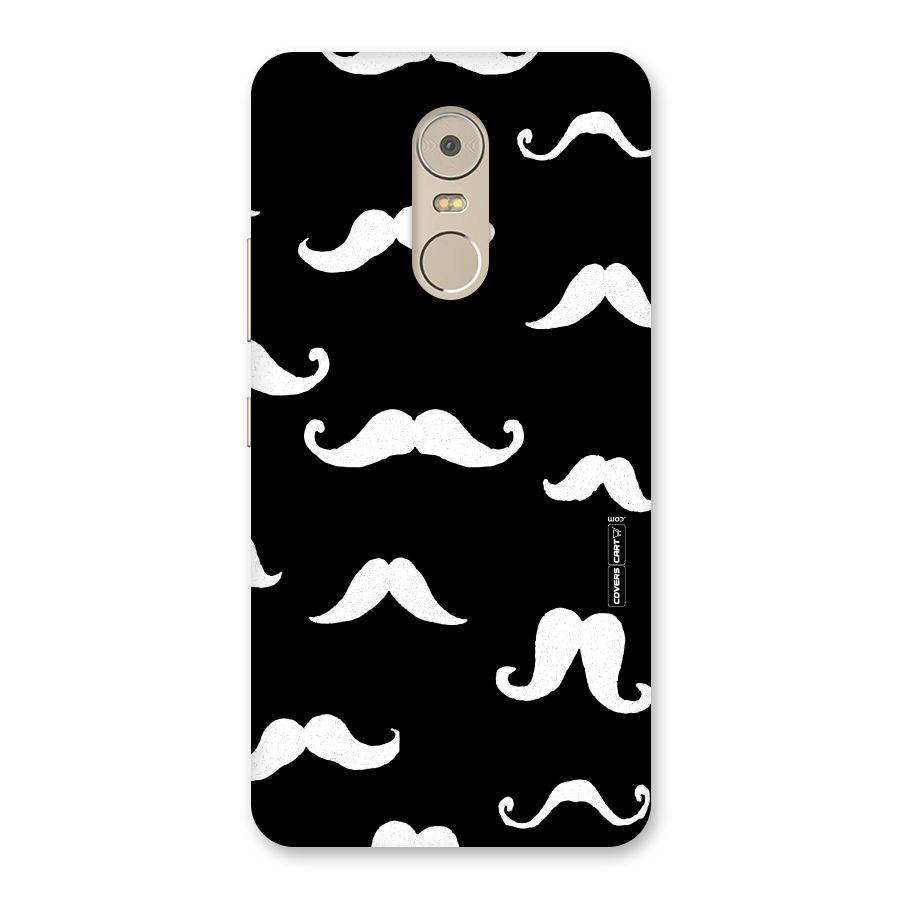 Moustache Pattern (White) Back Case for Lenovo K6 Note