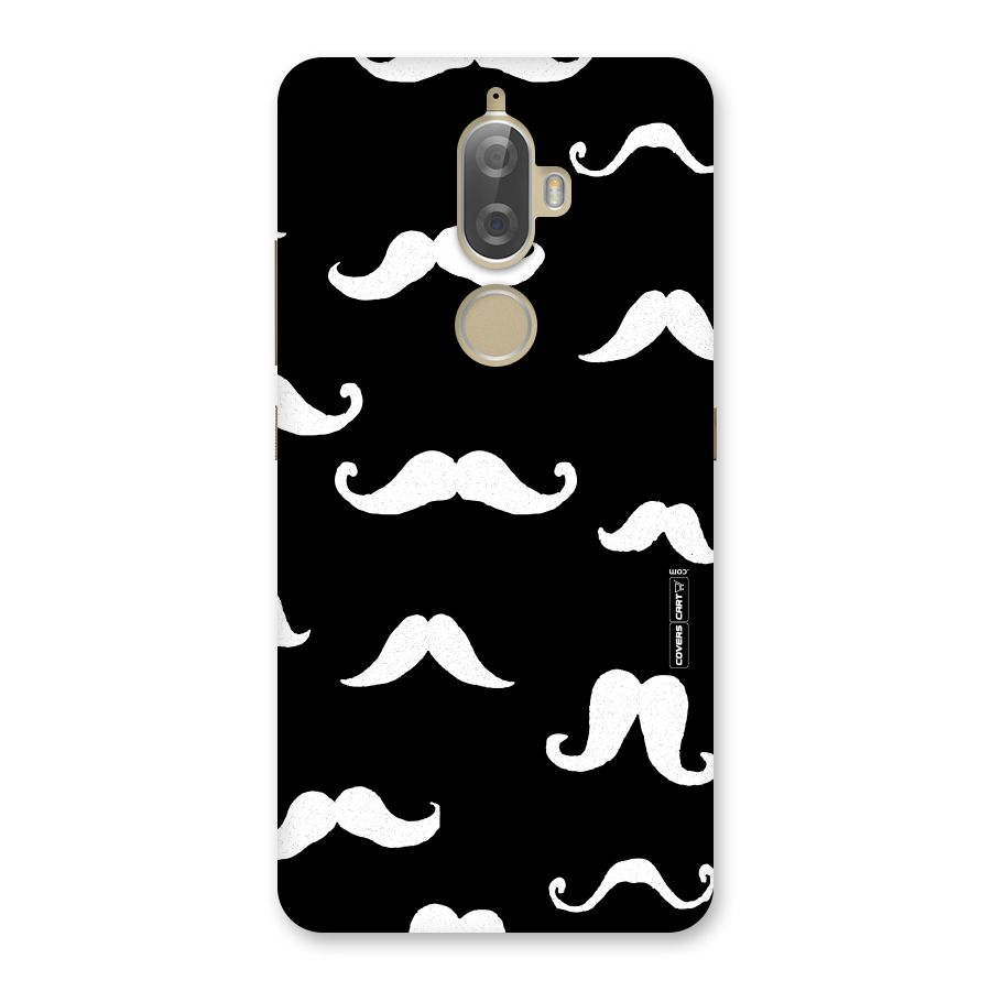 Moustache Pattern (White) Back Case for Lenovo K8 Plus
