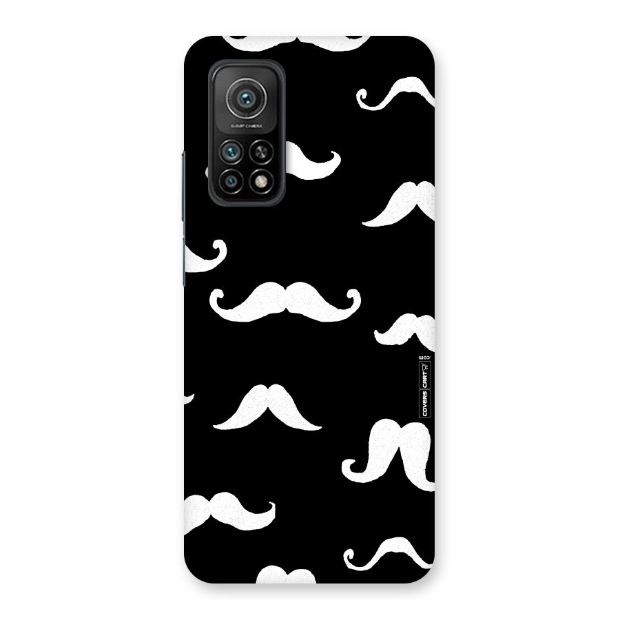 Moustache Pattern (White) Back Case for Mi 10T Pro 5G