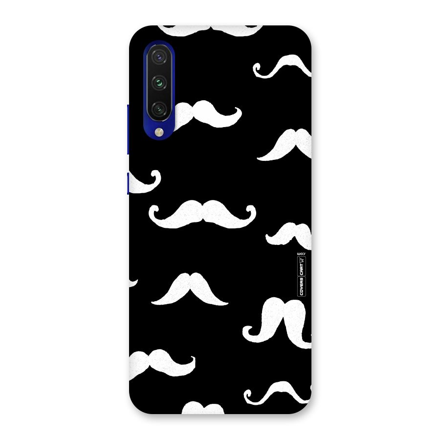 Moustache Pattern (White) Back Case for Mi A3