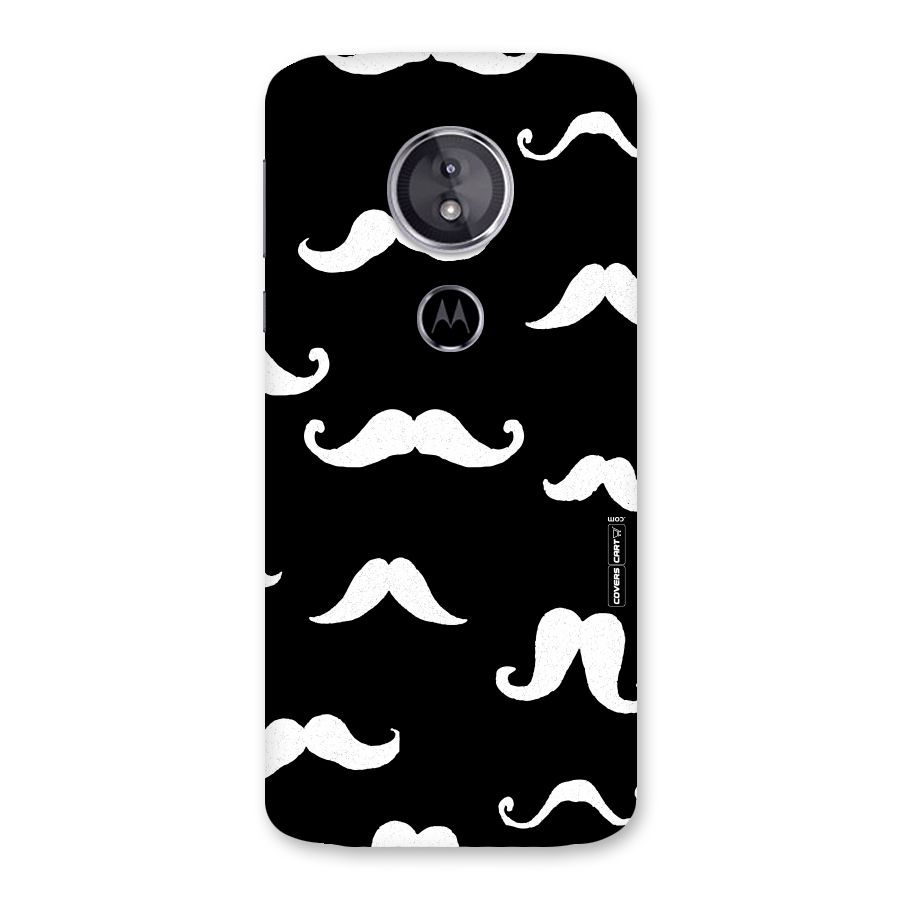 Moustache Pattern (White) Back Case for Moto E5