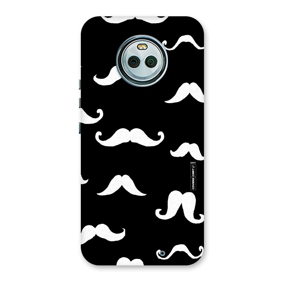 Moustache Pattern (White) Back Case for Moto X4