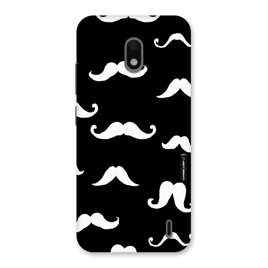 Moustache Pattern (White) Back Case for Nokia 2.2