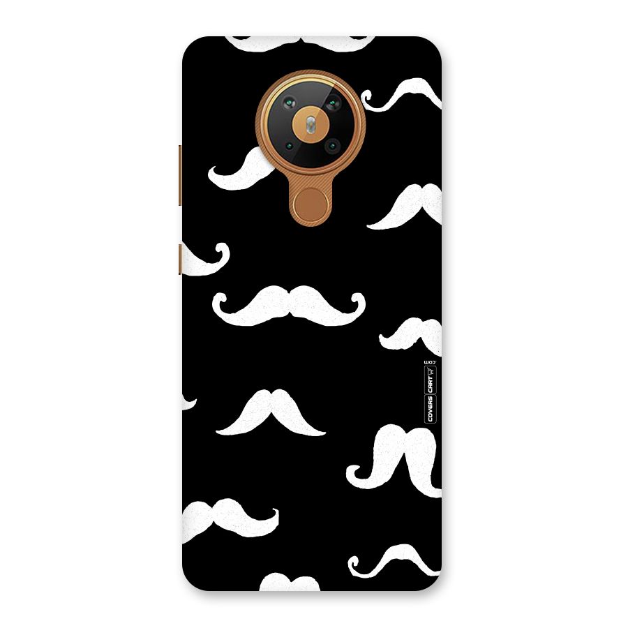 Moustache Pattern (White) Back Case for Nokia 5.3