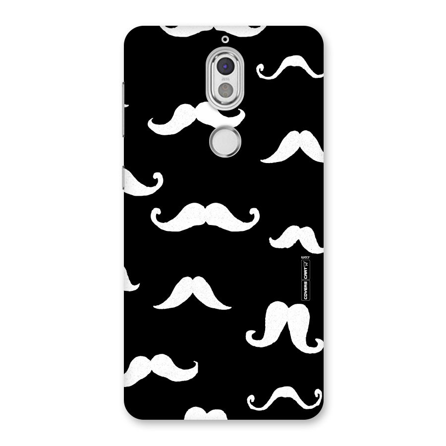 Moustache Pattern (White) Back Case for Nokia 7