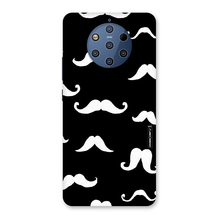 Moustache Pattern (White) Back Case for Nokia 9 PureView
