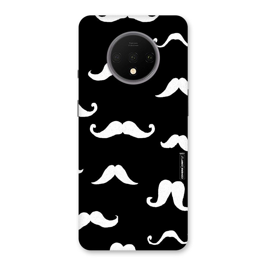 Moustache Pattern (White) Back Case for OnePlus 7T